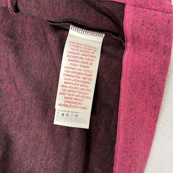 Nike Jacket Hoodie Zip Up Girls Small 5 Vivid Pink Heather Knit Pockets Logo - Picture 5 of 7
